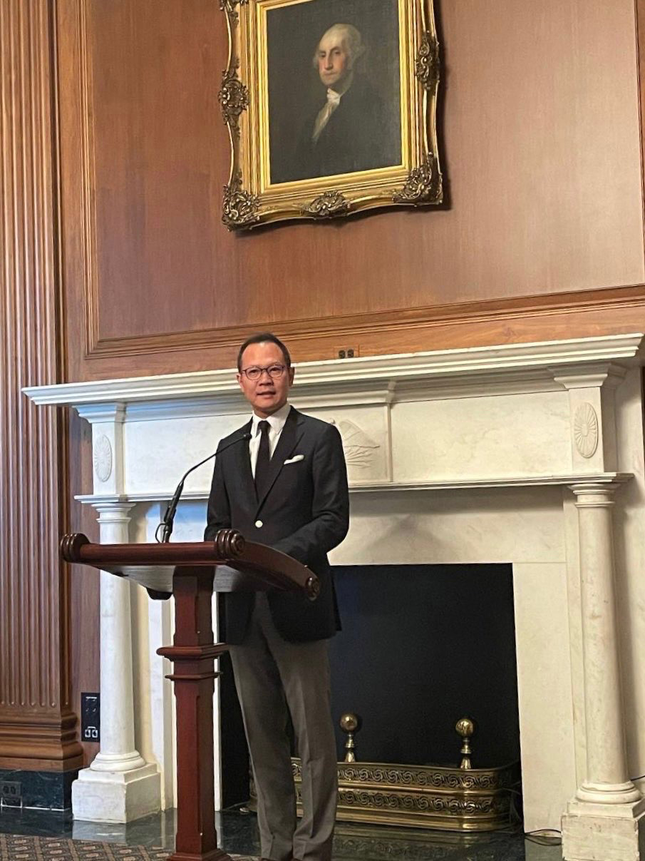 Kwok Speaks at U.S. Capitol Against Authoritarianism