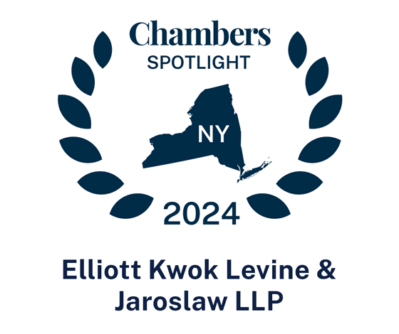 Chambers 2024 Regional Badge awarded to Elliott Kwok Levine & Jaroslaw